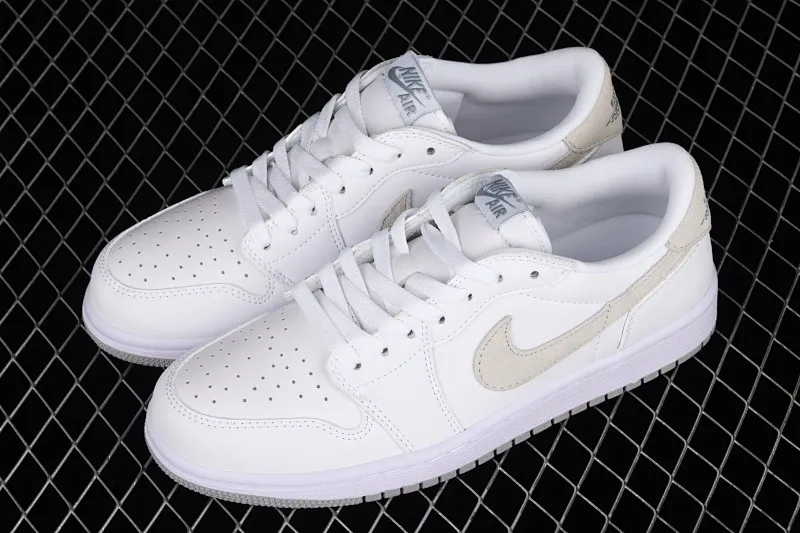 All categories Air Jordan Jordan series basketball shoes Air Jordan 1 Low Air Jordan 1 Low OG AJ1 Joe 1 white and gray color low-top basketball shoes CZ0858-100